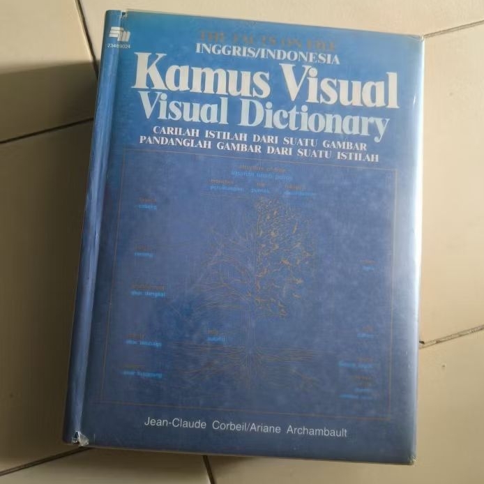 Buku Kamus visual dictionary Inggris Indonesia super tebal