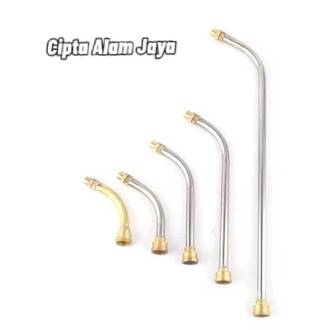 Nozzle kepala sprayer semprotan hama elektrik stainless lengkung