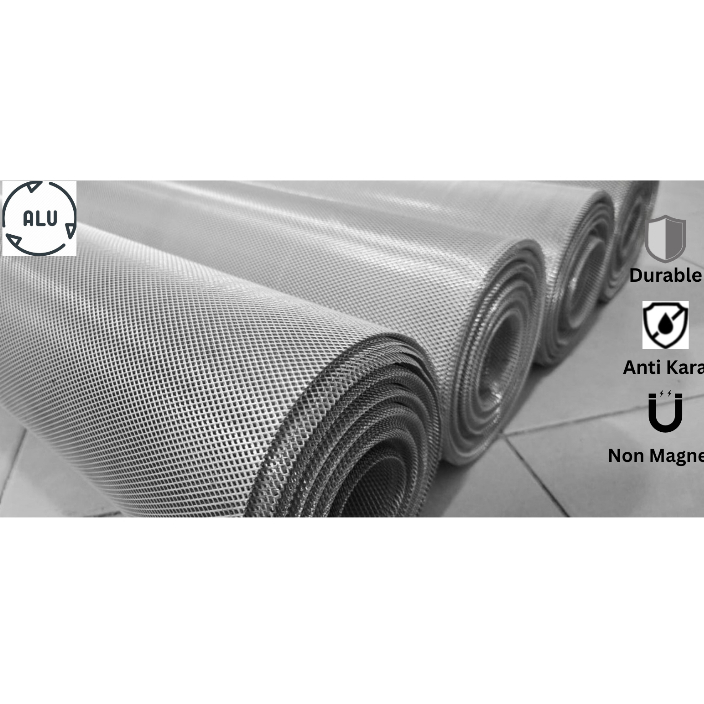 Kawat Alumunium / Kawat Aluminium / Alumunium mesh / Kawat Parabola / Kawat Nyamuk / Tebal