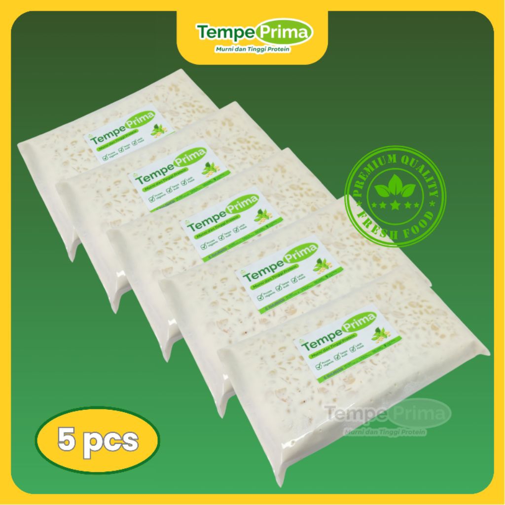 

5 PCS TEMPE SUPER PRIMA 350 GRAM