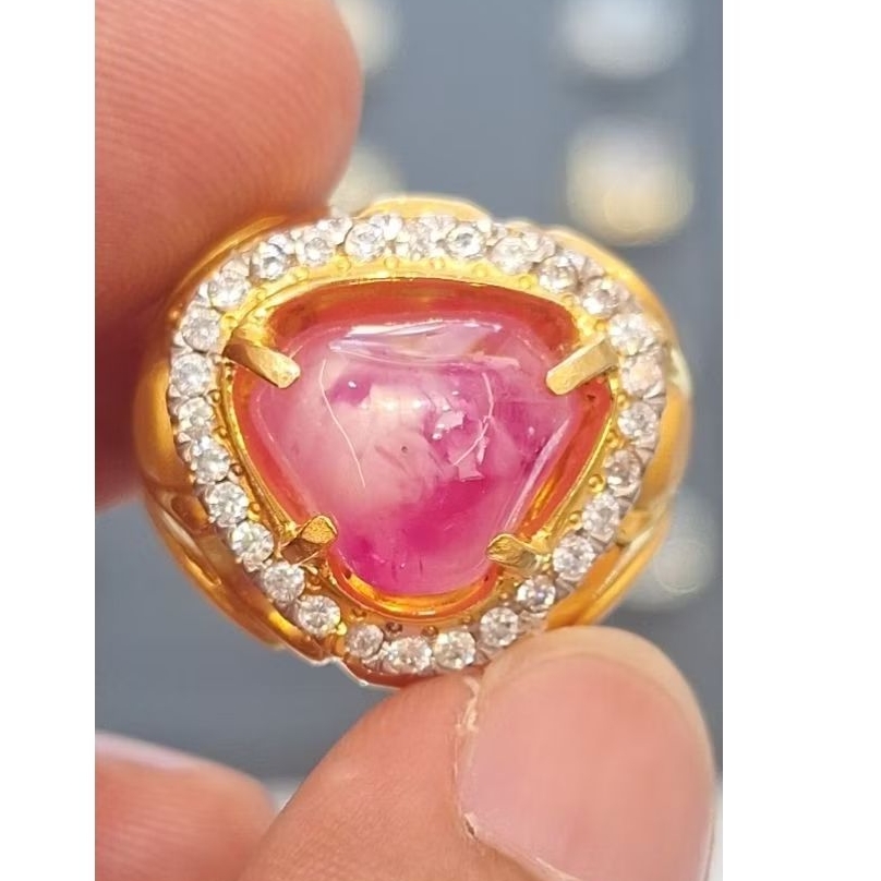 Ruby burma belang warna delima / mirah windusara