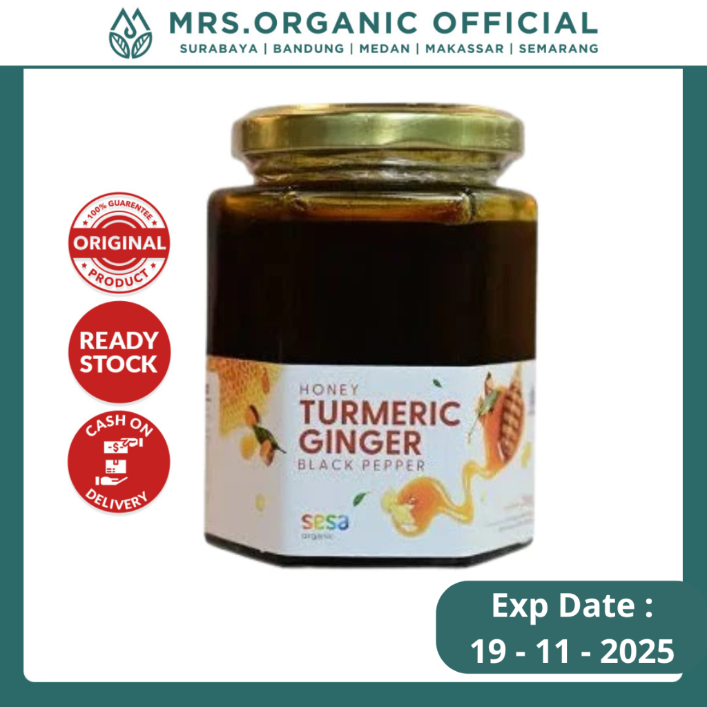 

Sesa Honey Tumeric Ginger 250ml - Madu Alami Kesehatan Keluarga