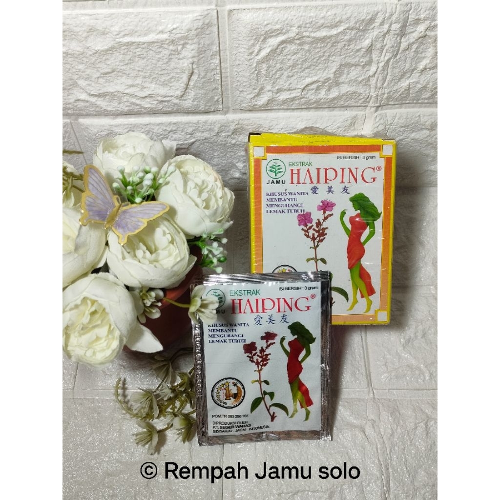 Jamu Pelangsing Haiping isi 24 Sachet/ Haiping Original BPOM