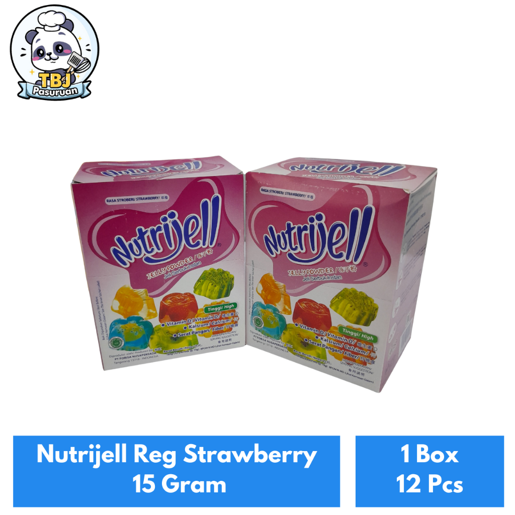 

Nutrijell Reg Strawberry 15 Gram Kemasan1 Box Isi 12 Pcs