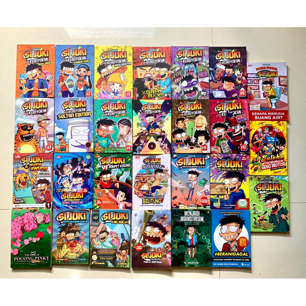 Komik Si Juki Set 27 Buku, Juki Keroyokan,Juki Full Colour, Juki Movie, dll