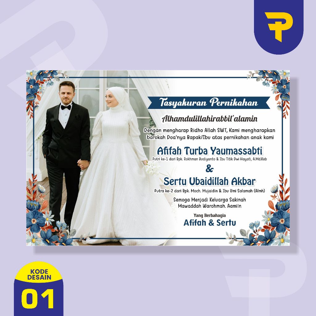 

stiker tasyakuran pernikahan wedding walimatul ursy walimahan