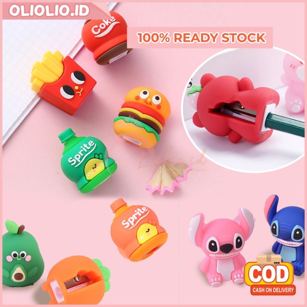 

Rautan Pensil Motif Karakter Mini Lucu Serutan Karet Aesthetic Alat Tulis Anak Sekolah