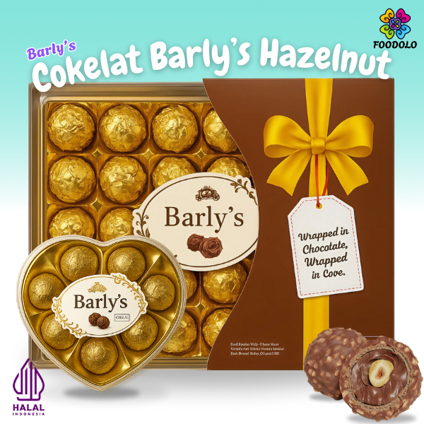 

Coklat Barlys Bola Kacang BARLY'S Chocolate Hazelnut Ball Lezat Kado Hadiah Ultah Anniversary Valentine Cokelat