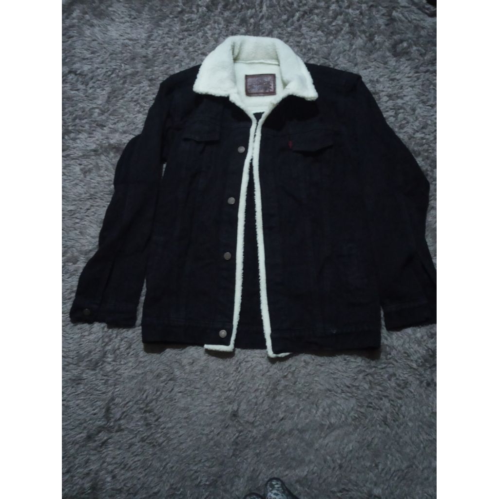 jaket outdoor hitam polos