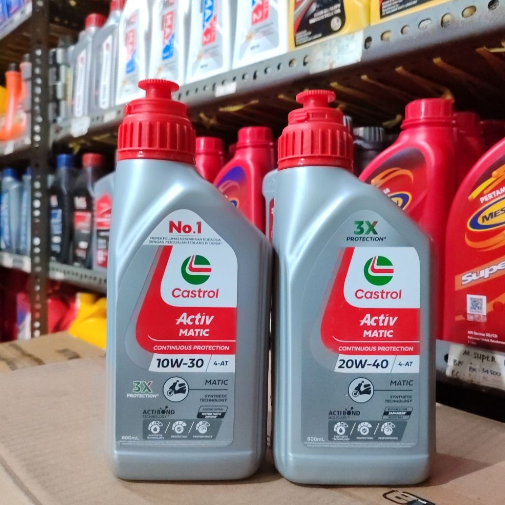 Oli Castrol Active 4T Matic 0.8L | 10W-30 & 20W-40