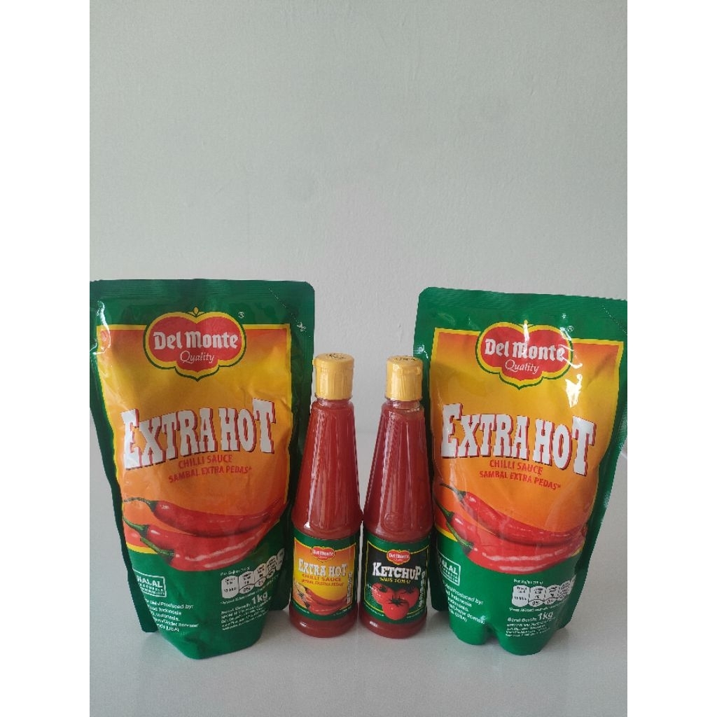 

Delmonte saos sambel 1kg | delmonte Saos tomat botol 265ml | saos sambel delmonte botol 265ml delmonte xtra hot 1kg