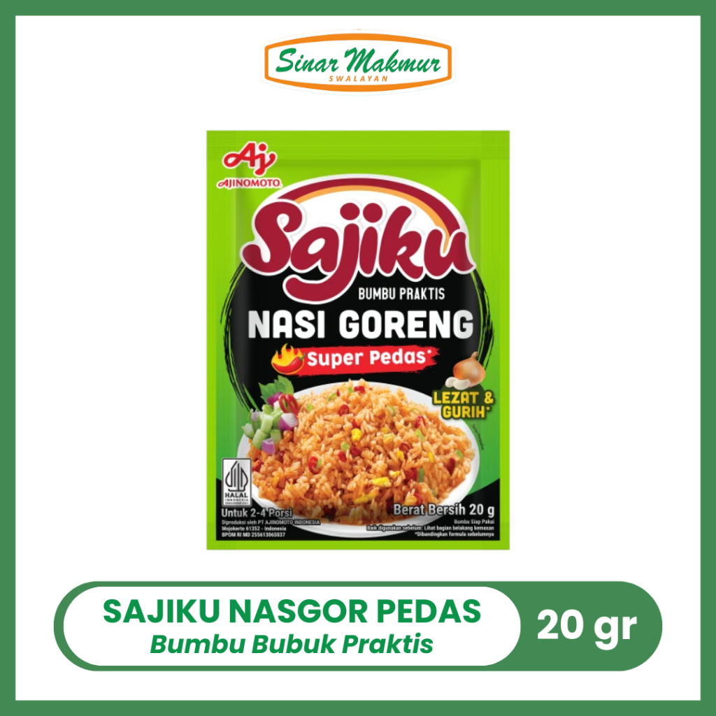 

Sajiku Bumbu Nasi Goreng Super Pedas 20gr