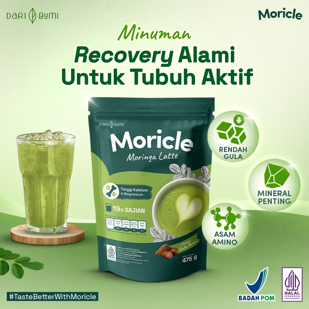 

lontong12 Dari Bu Moricle Moringa Latte numan Bubuk Daun Kelor Latte - Alternatif Matcha Tanpa