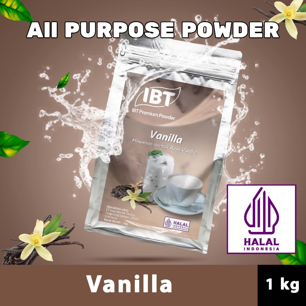 

Bahan Minuman Bubuk Vanila. Vanilla Bubble Tea Premium Powder Bagus