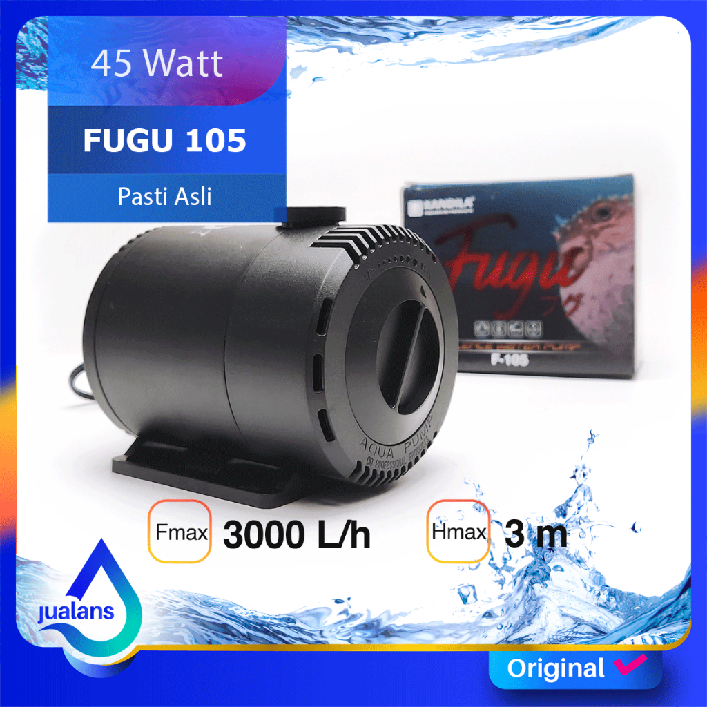 KANDILA FUGU 105 Pompa Aquarium dan Kolam 3000 LPH