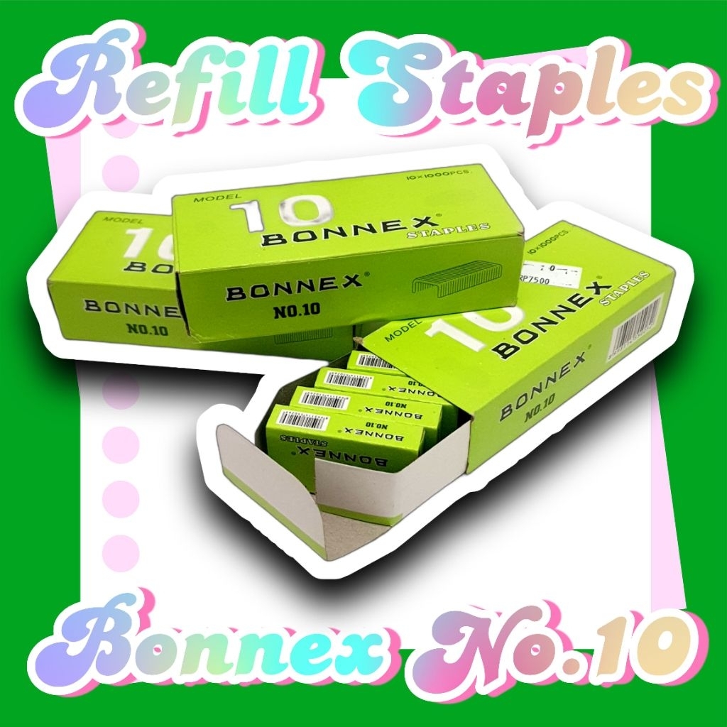

Refill Staples Bonnex No. 10 (Pack 10x1000)