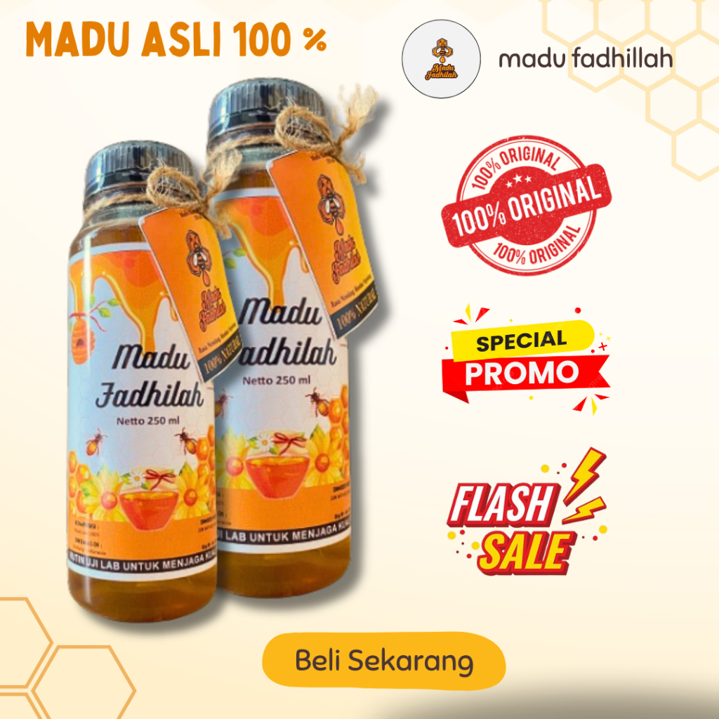 

Madu Murni Fadhilah 100 ml & 250 ml / Botol / Madu Kesehatan
