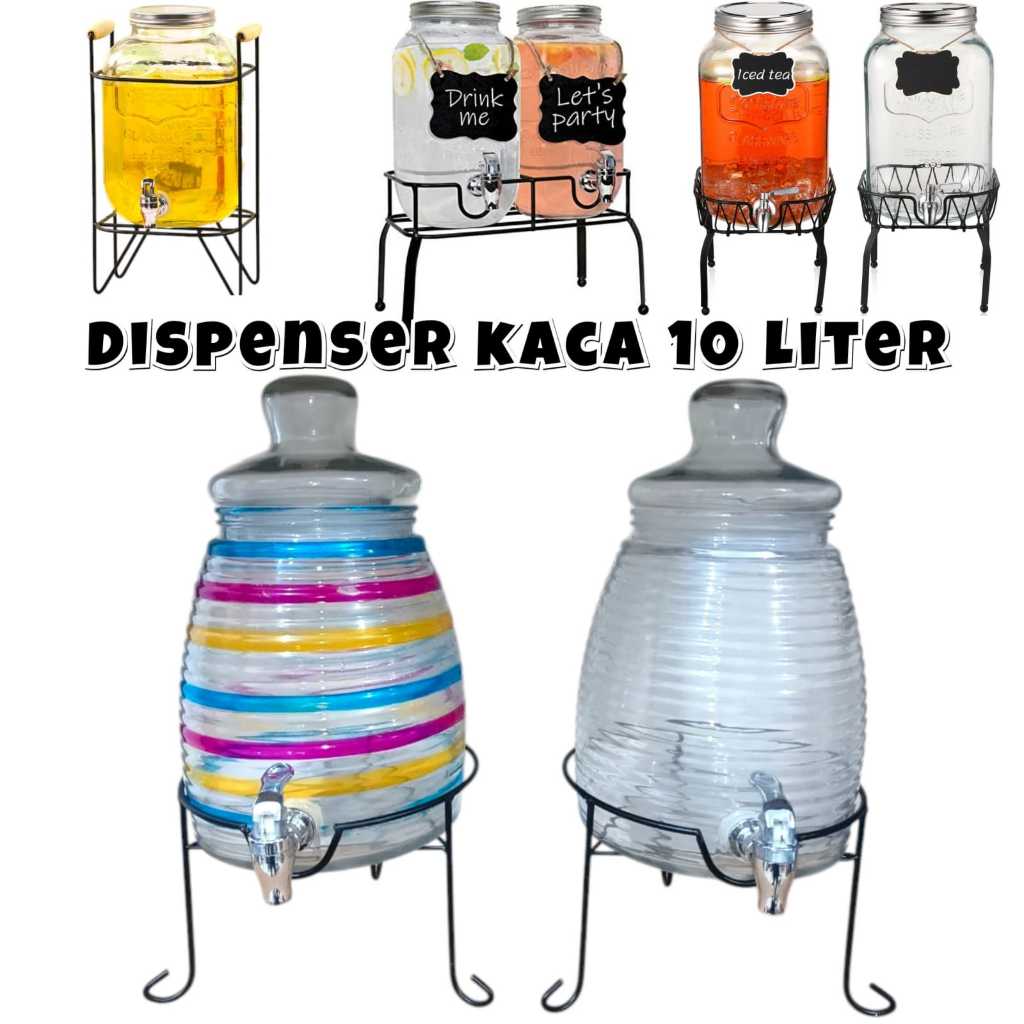 Dispenser Kaca 5.5 Liter / Water Glass Dispenser 5.5 Liter / Dispenser Air Kaca 5.5 Liter / Dispense
