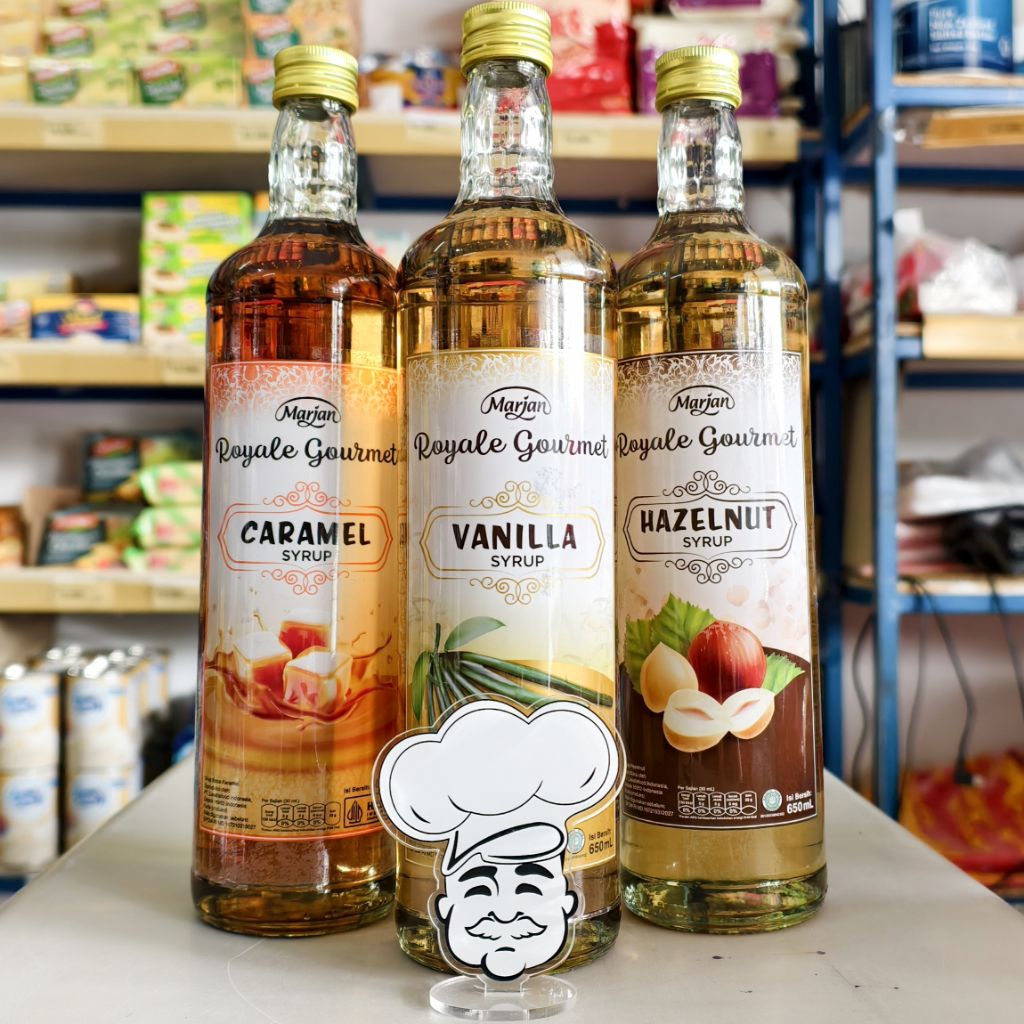 

Marjan Royale Gourmet Caramel / Sirup Hazelnut / Sirup Karamel / Topping Karamel Hazelnut / Marjan Royal Gourmet Vanilla