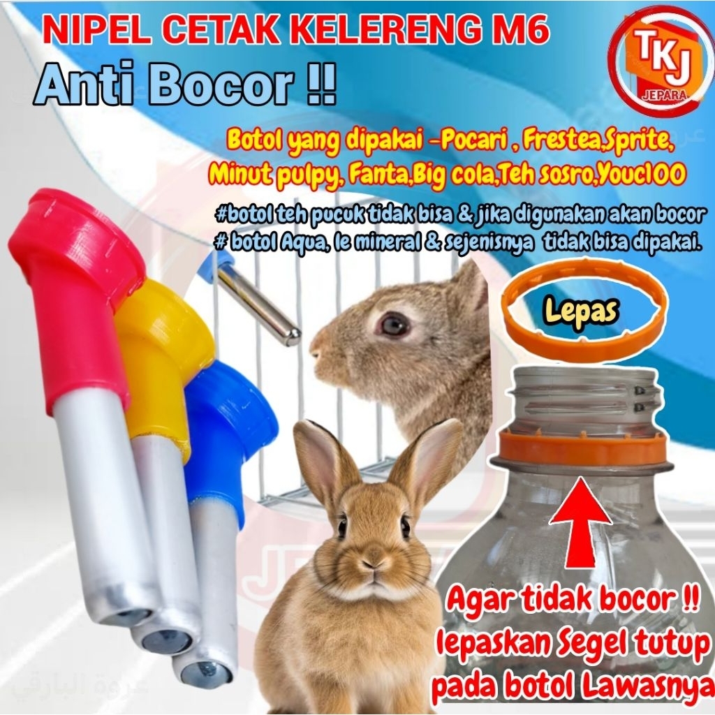 nipel Kelinci cetak kelereng M6.nipel kelinci nipel kucing nipel musang nipel hamster nipel hewan DO