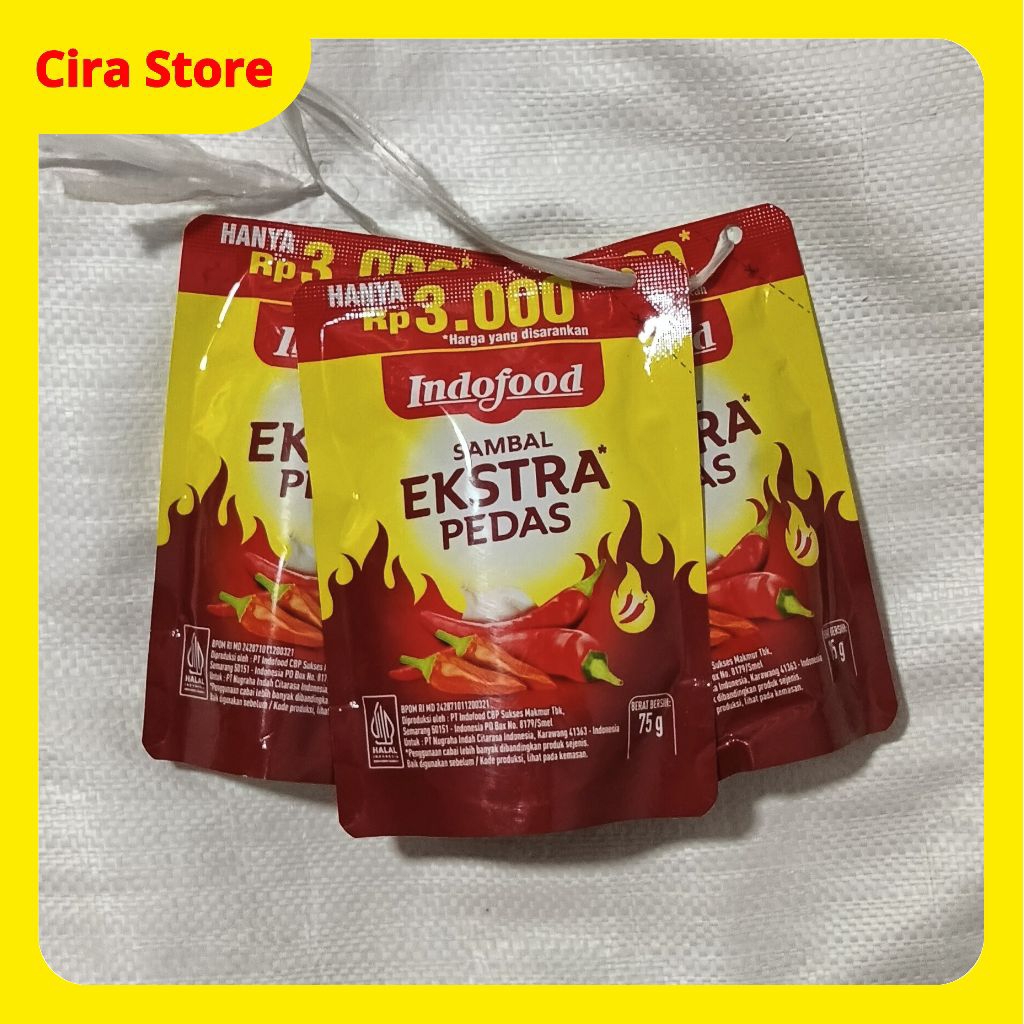 

Sambal Indofood Ekstra Pedas 75g