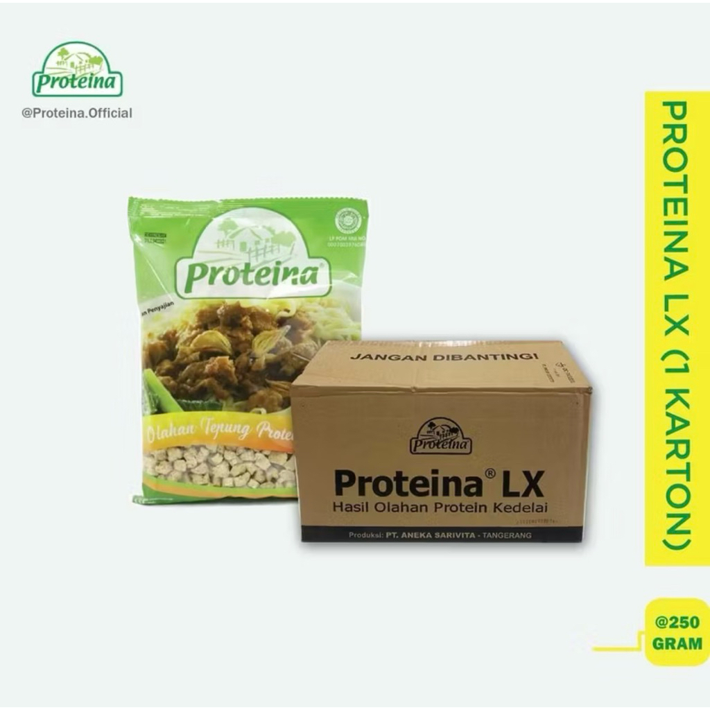 

Proteina LX 1 karton (24pcs) / daging nabati / proteina nabati