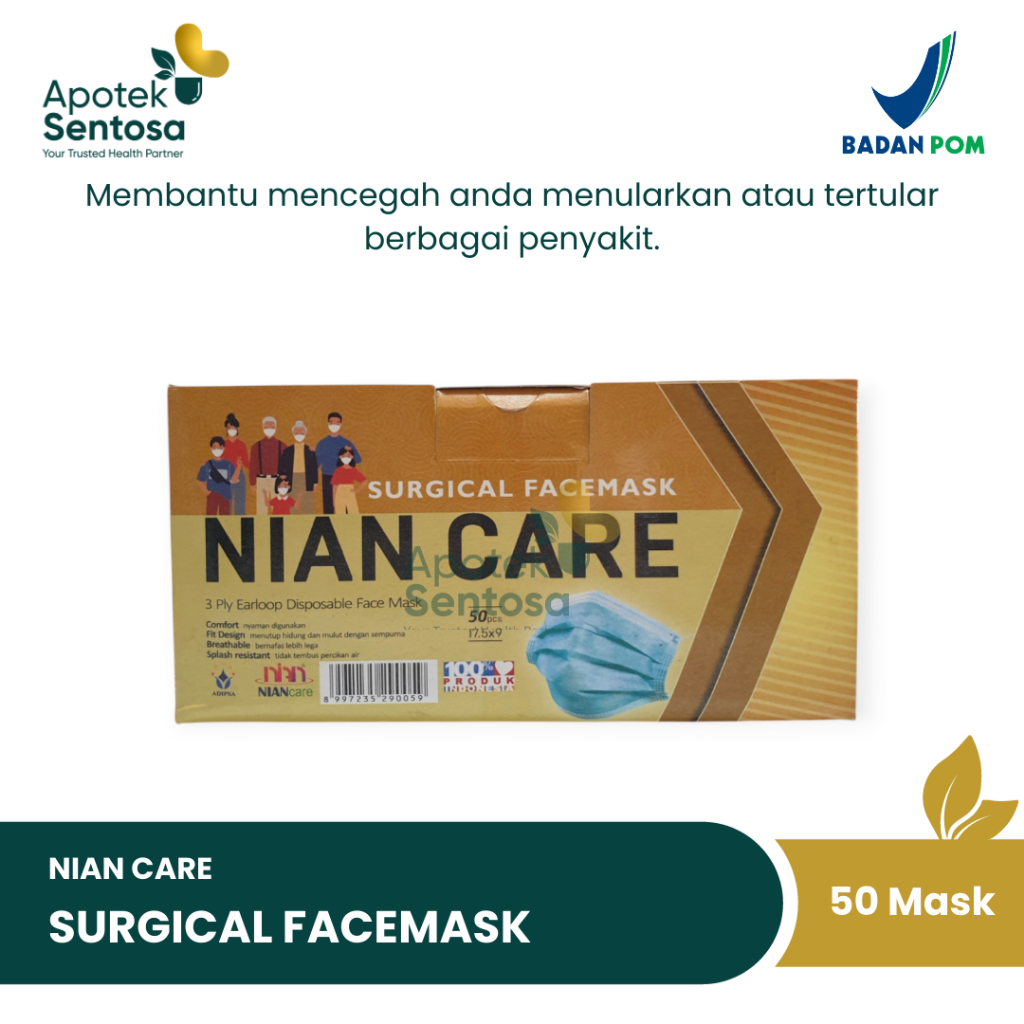 Surgical Facemask Nian Care / Masker Wajah Bedah Nian Care