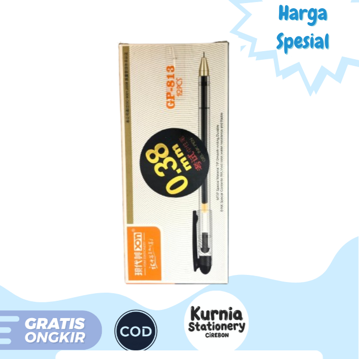 

Imato Gel Pen GP-813 0.38mm 1 Pack Isi 12 Pcs
