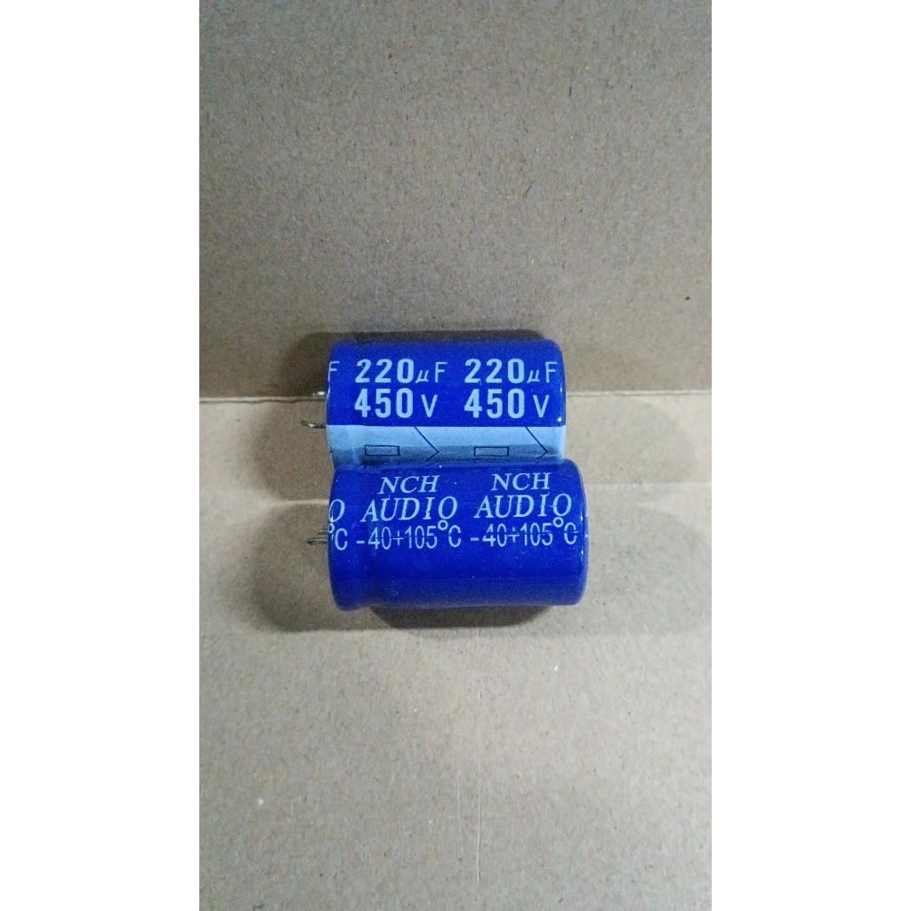 8726 kapasitor elco elko nichicon nch audio 220uf 220 uf 450v