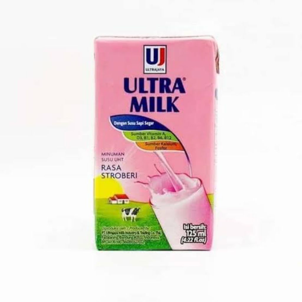 

Ultra Milk Strawberry 125ml – Segar, Bergizi & Bikin Happy!