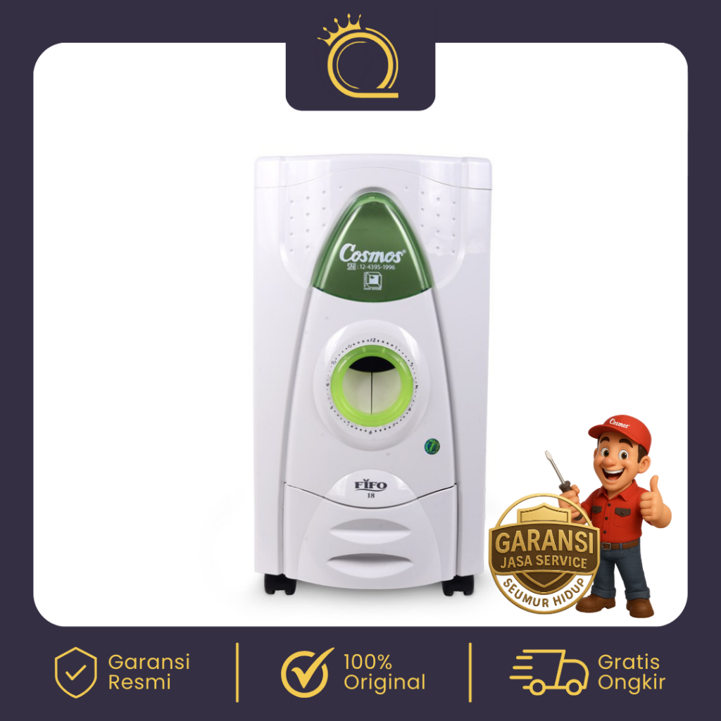 Cosmos Rice Box 18-FIFO Tempat Penyimpan Beras 18 KG