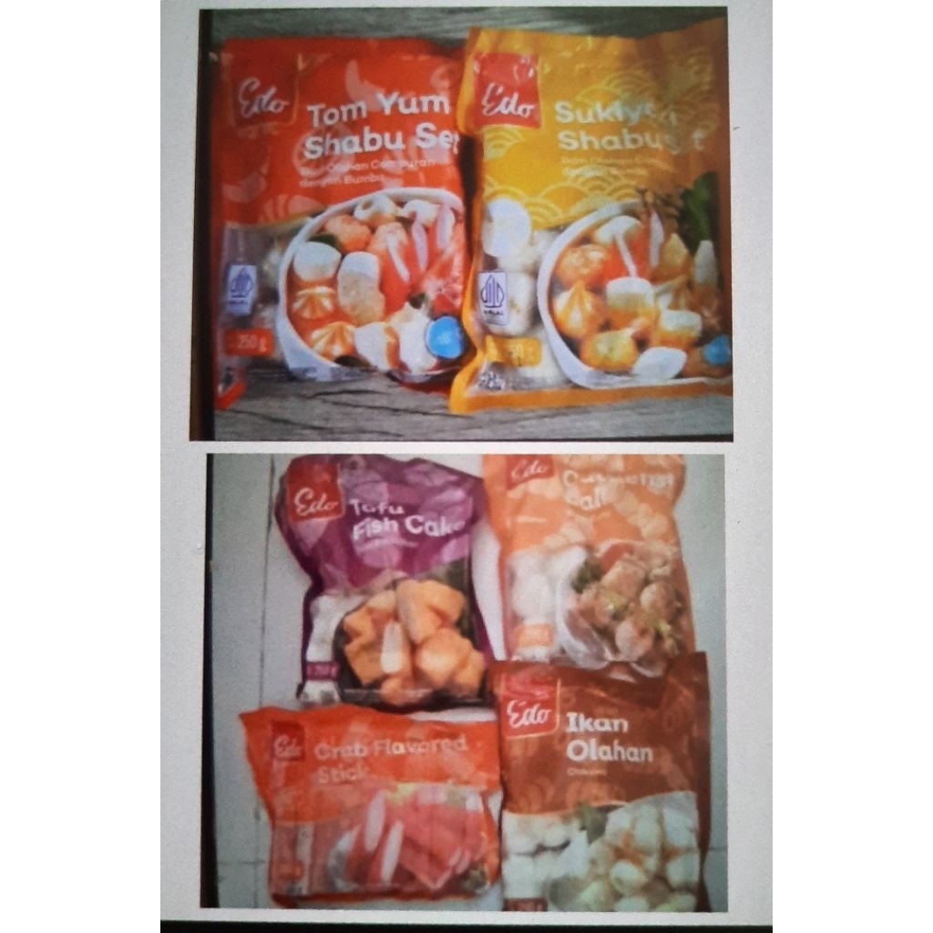 

EXP +/-2026 Edo Tom Yum Sukiyaki Shabu Set 250gr (Isi 15pc) Seafood