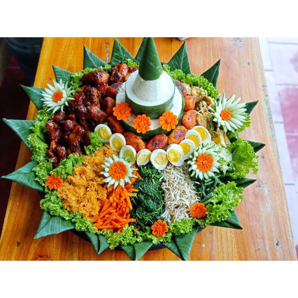 

Tumpeng Nasi Kuning/Nasi Liwet/Nasi Urap 10 Porsi