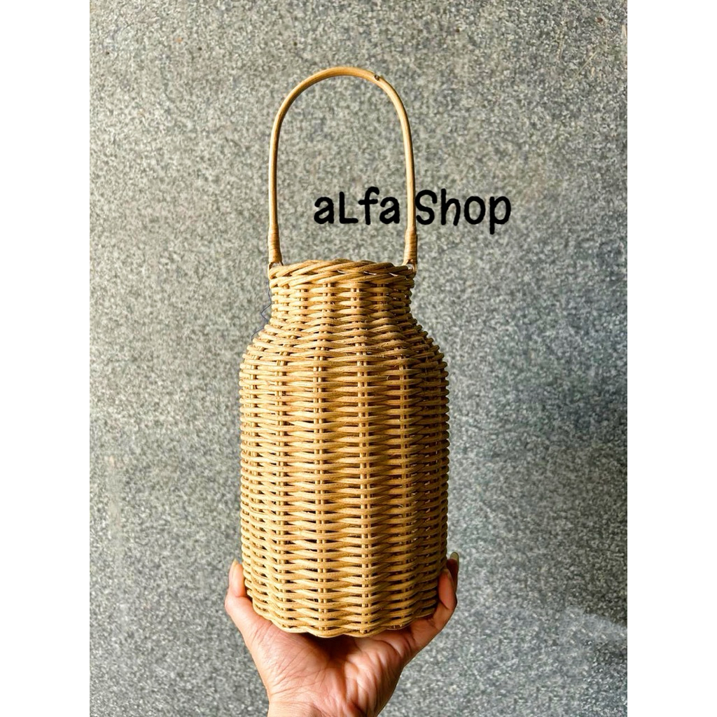 Vas Bunga Rotan Pot Bunga Rattan Vas Bunga Anyam