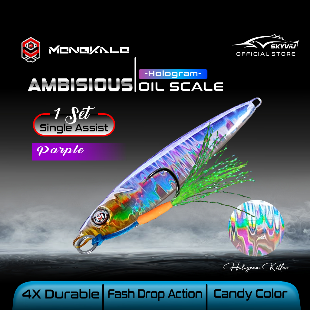 Mongkalo Ambisious Minyak noGID noMotif Candy 20 Ungu