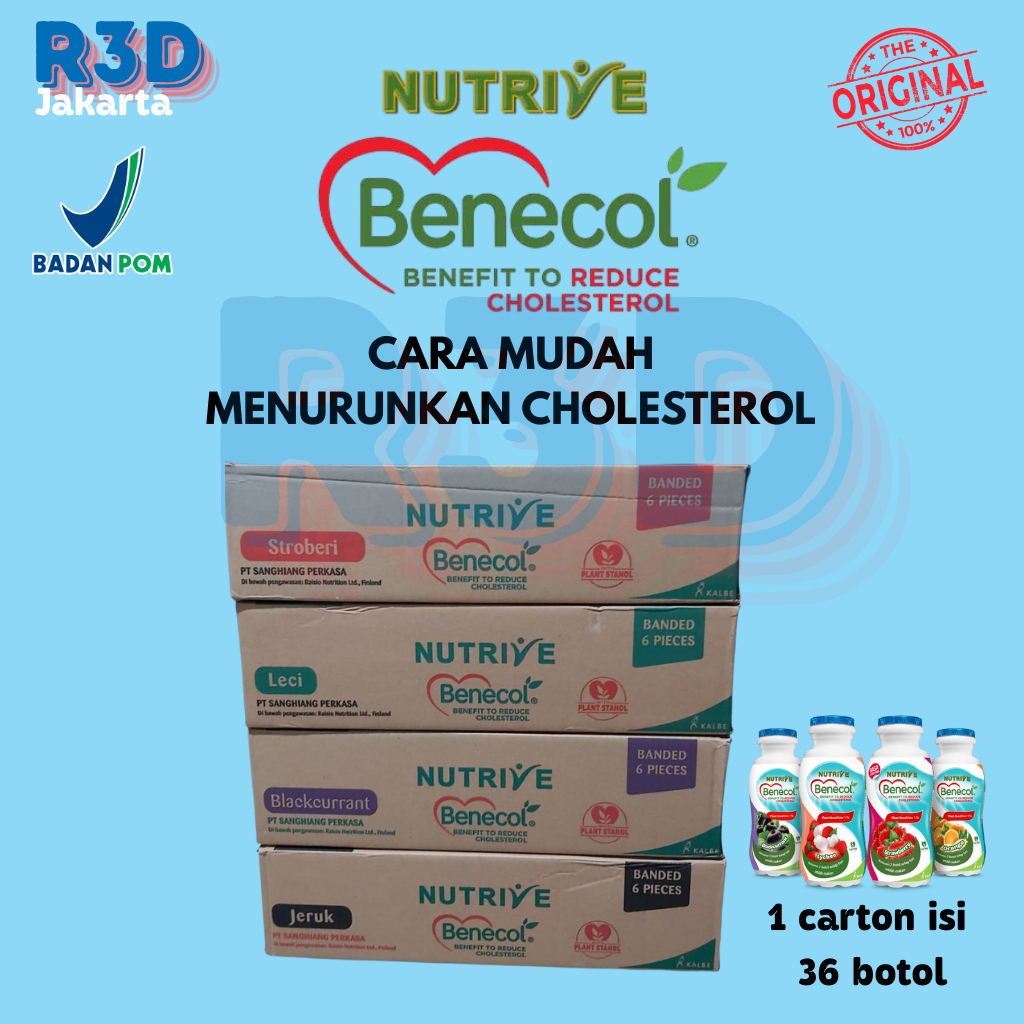 Minuman Nutrive Benecol (1 Dus) Isi 36botol