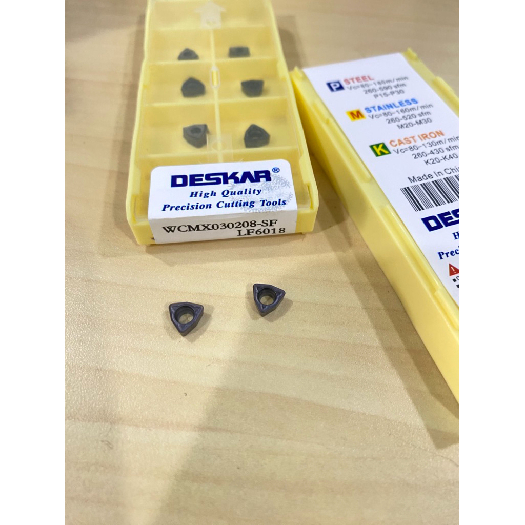 INSERT WCMX030208 LF6018 DESKAR BARU INSERT UDRILL WCMX 030208 LF6018