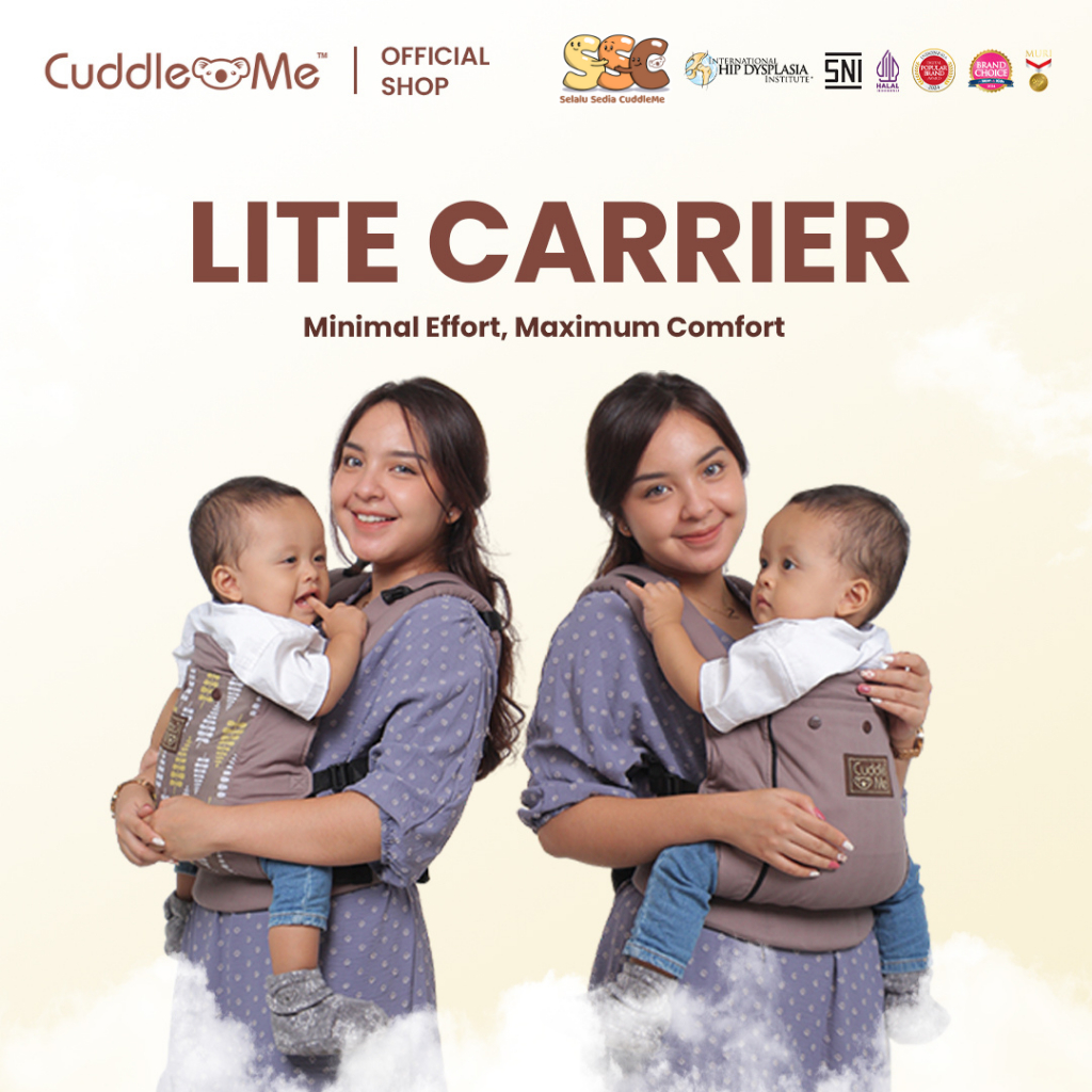 Gendongan Anak Bayi Baby di Depan Belakang SSC CuddleMe LITE CARRIER MOTIF M Shape