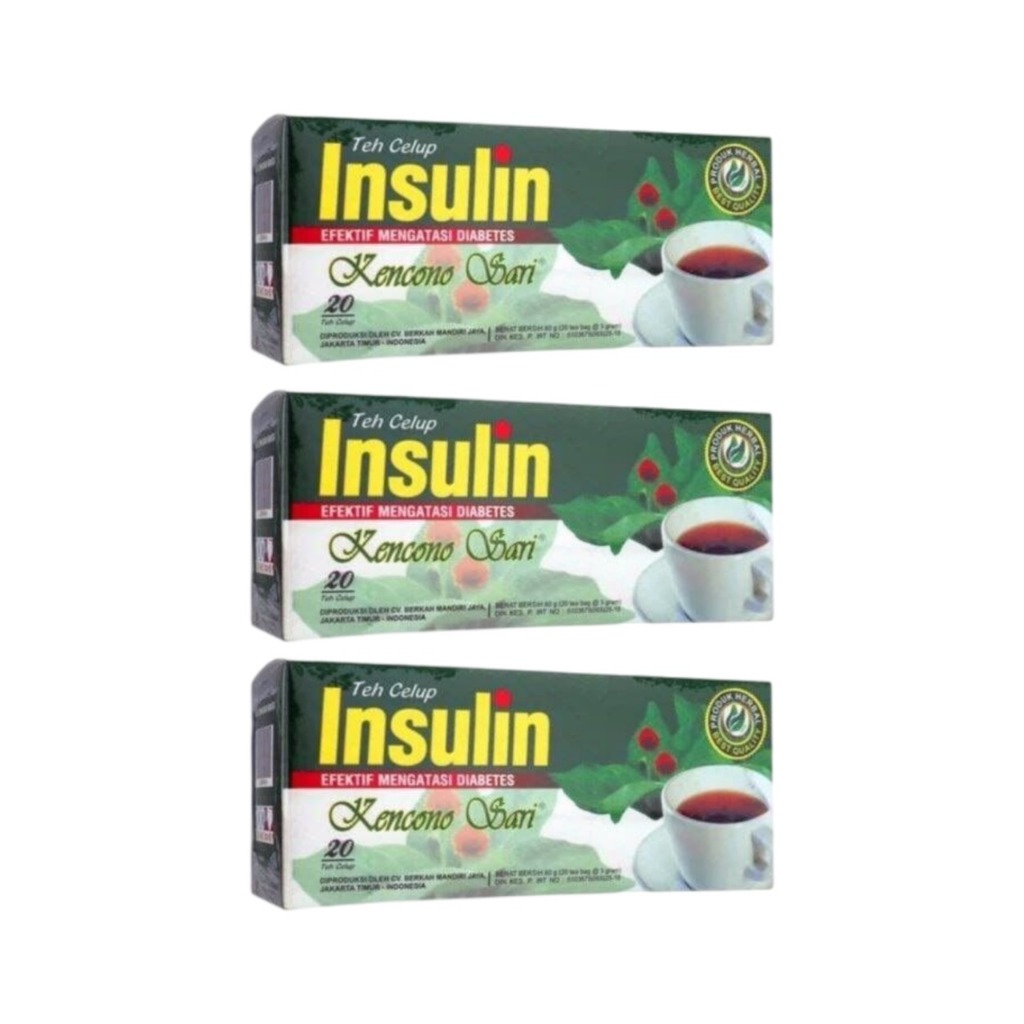

3 PCS Teh Celup Daun Insulin Kencono Sari – Herbal Diabetes & Pencernaan, BPOM