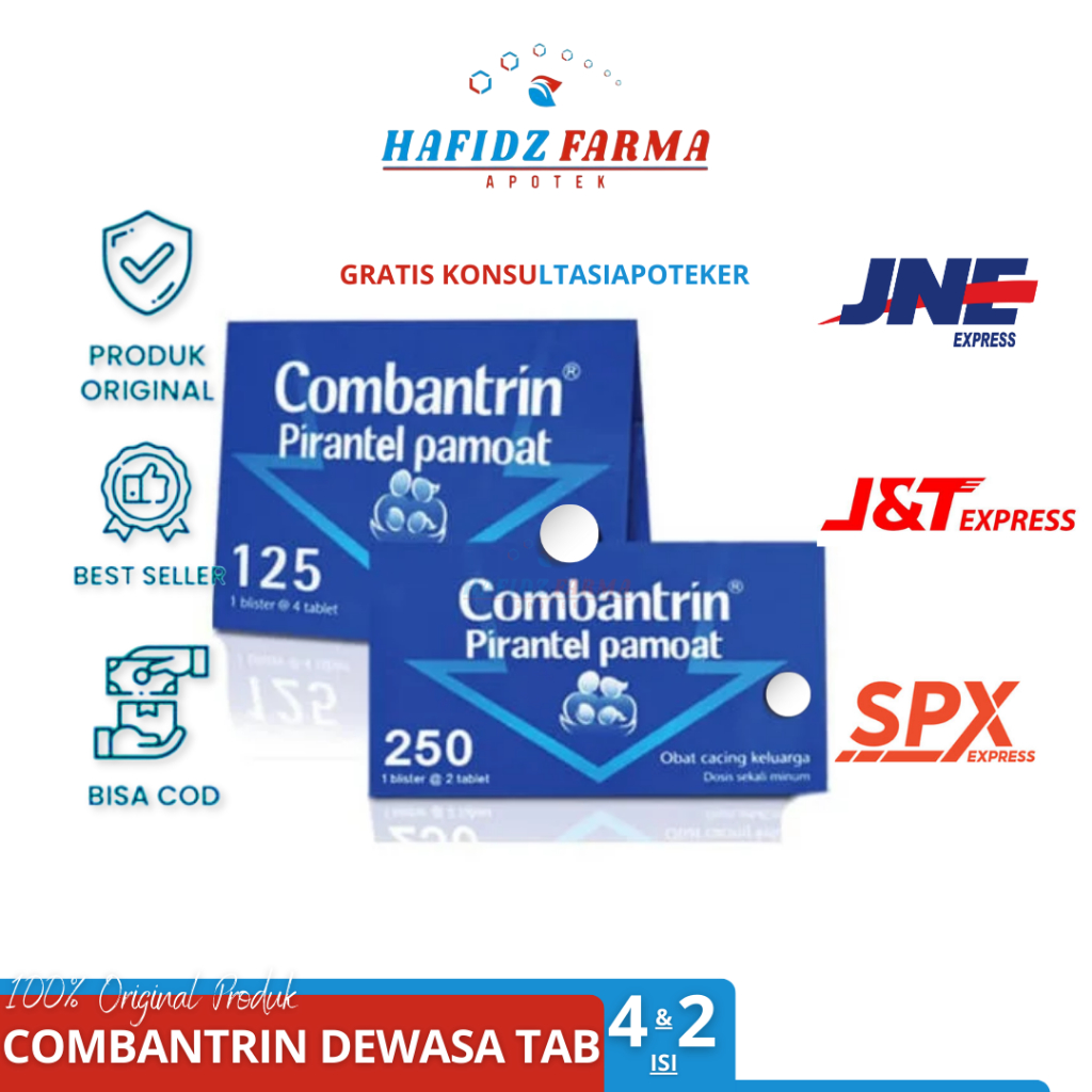 (Live) Combantrin Dewasa Tablet 150,250mg
