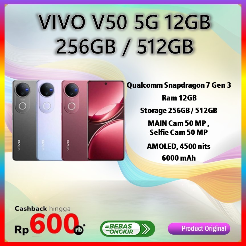VIVO V50 5G RAM 12GB Storage 128GB / 256GB