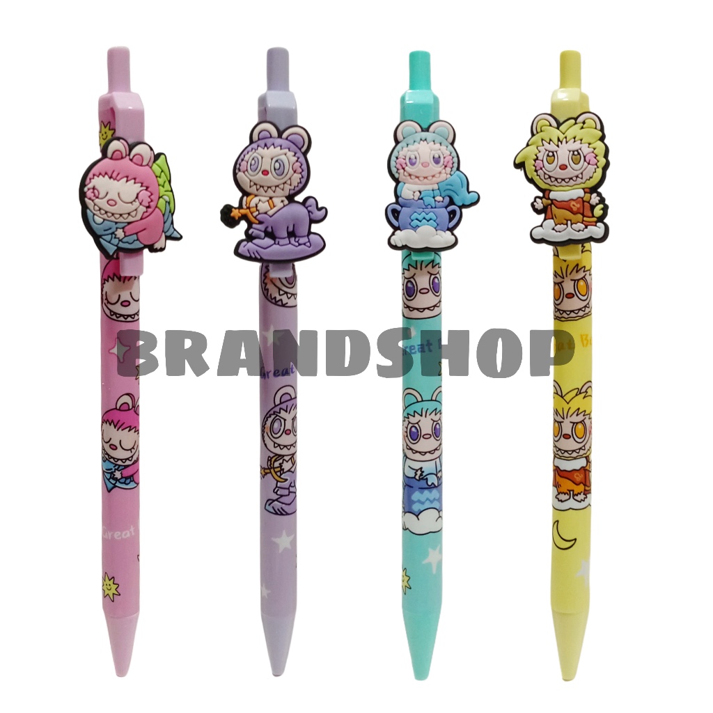 

Pensil Anak Sekolah Mekanik Labubu Pensil Cetek Lucu Imut Karakter 3D