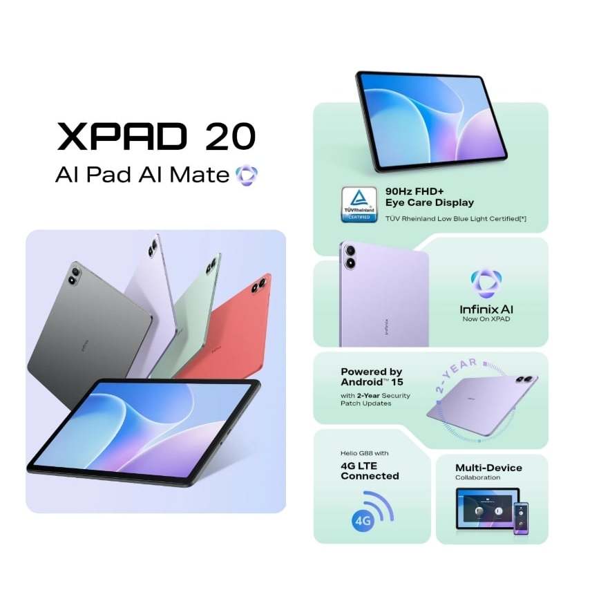 INFINIX XPAD 20 4G 8/256GB GARANSI RESMI