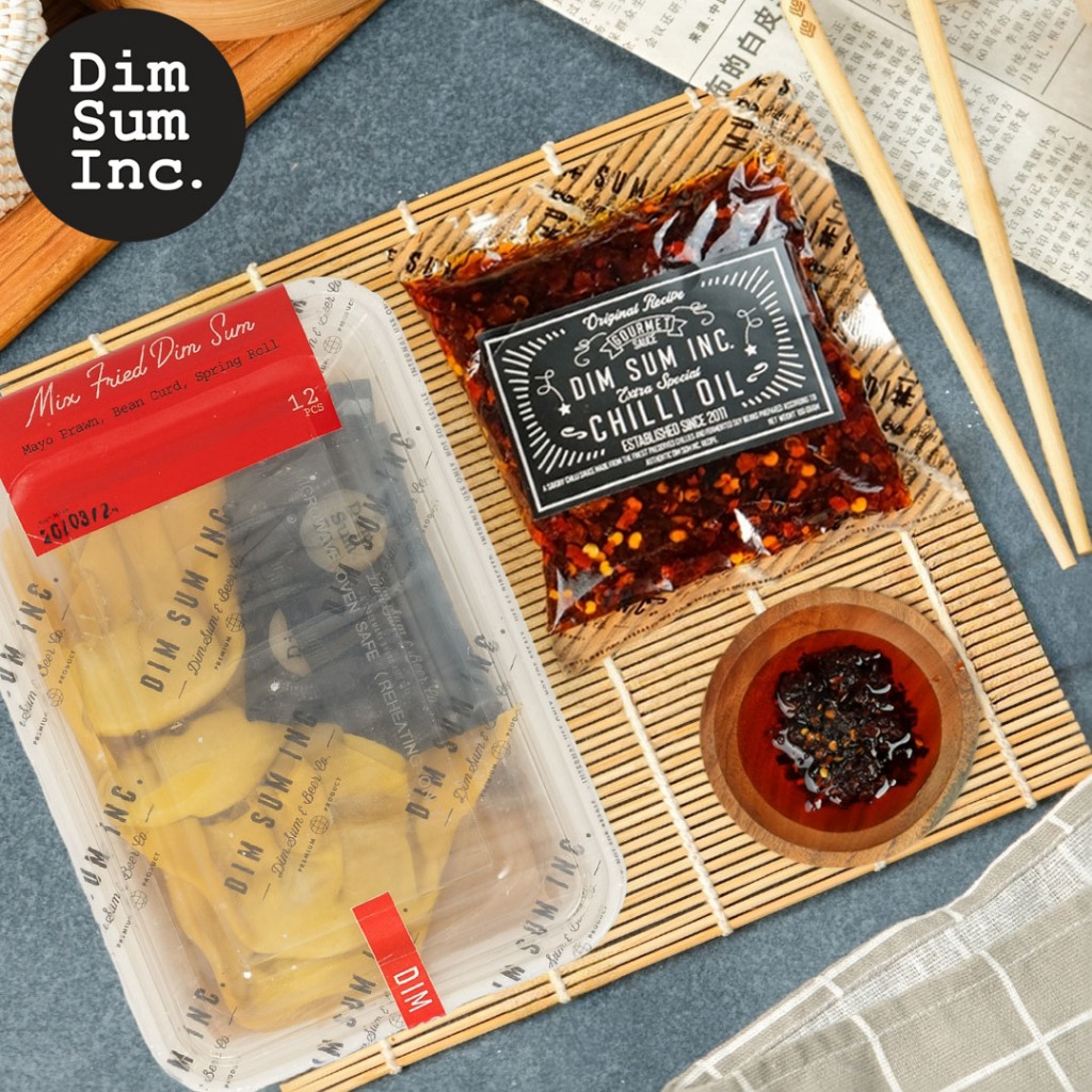 

Chili Oil Sachet x Mix Fried Dimsum / Dimsum Campur Goreng | Paket Special Bundling Dimsum Inc