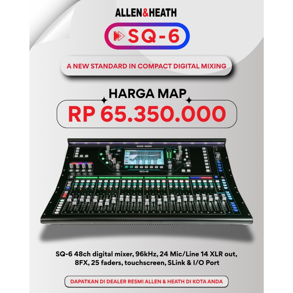 Mixer Allen & Heath SQ-6 SQ6 Digital Mixer Original