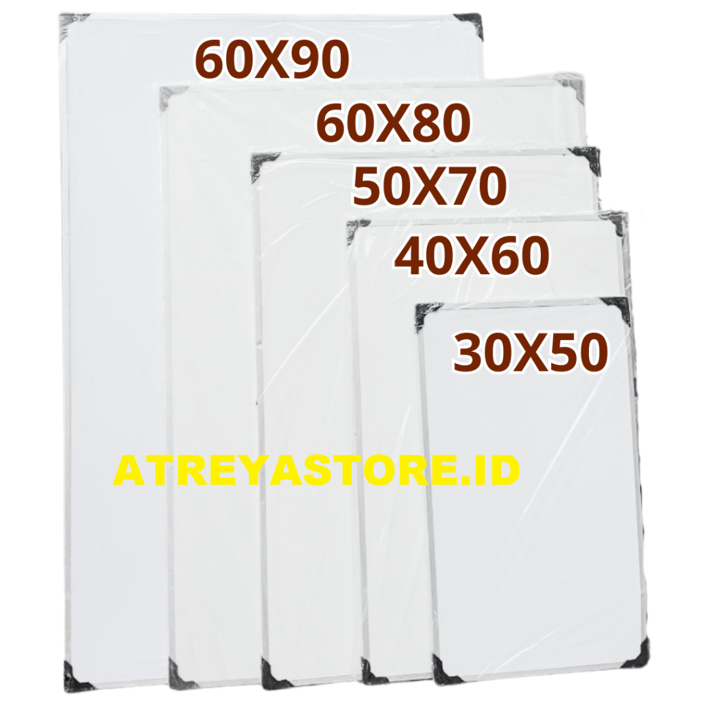

Papan Tulis Spidol dan Kapur Whiteboard / Blackboard Ukuran 50X70, 60X80, 30X50, 40X60, 60X90 CM BACA DESKRIPSI!!