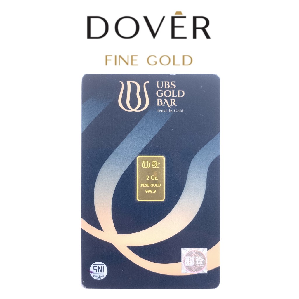 Logam Mulia Emas Batangan LM UBS 2 gram Press & Karton Fine Gold Bar