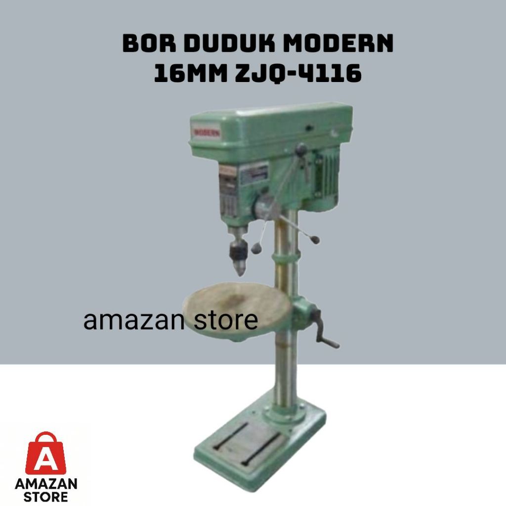 Mesin Bor Duduk Modern 16mm ZJQ-4116 / Modern ZJQ4116 16mm.