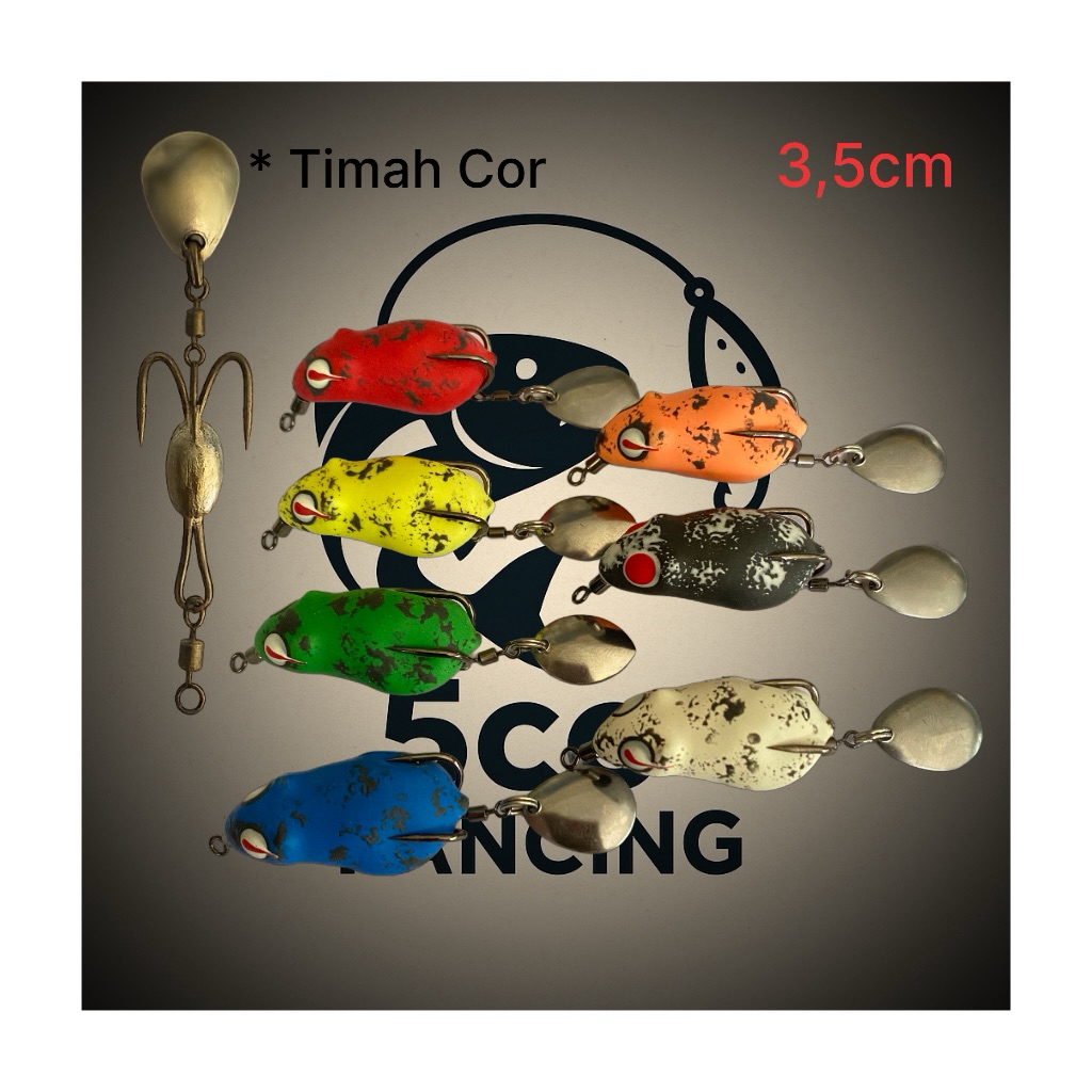 Soft Frog / Umpan Ikan Gabus / Umpan Casting 3,5cm