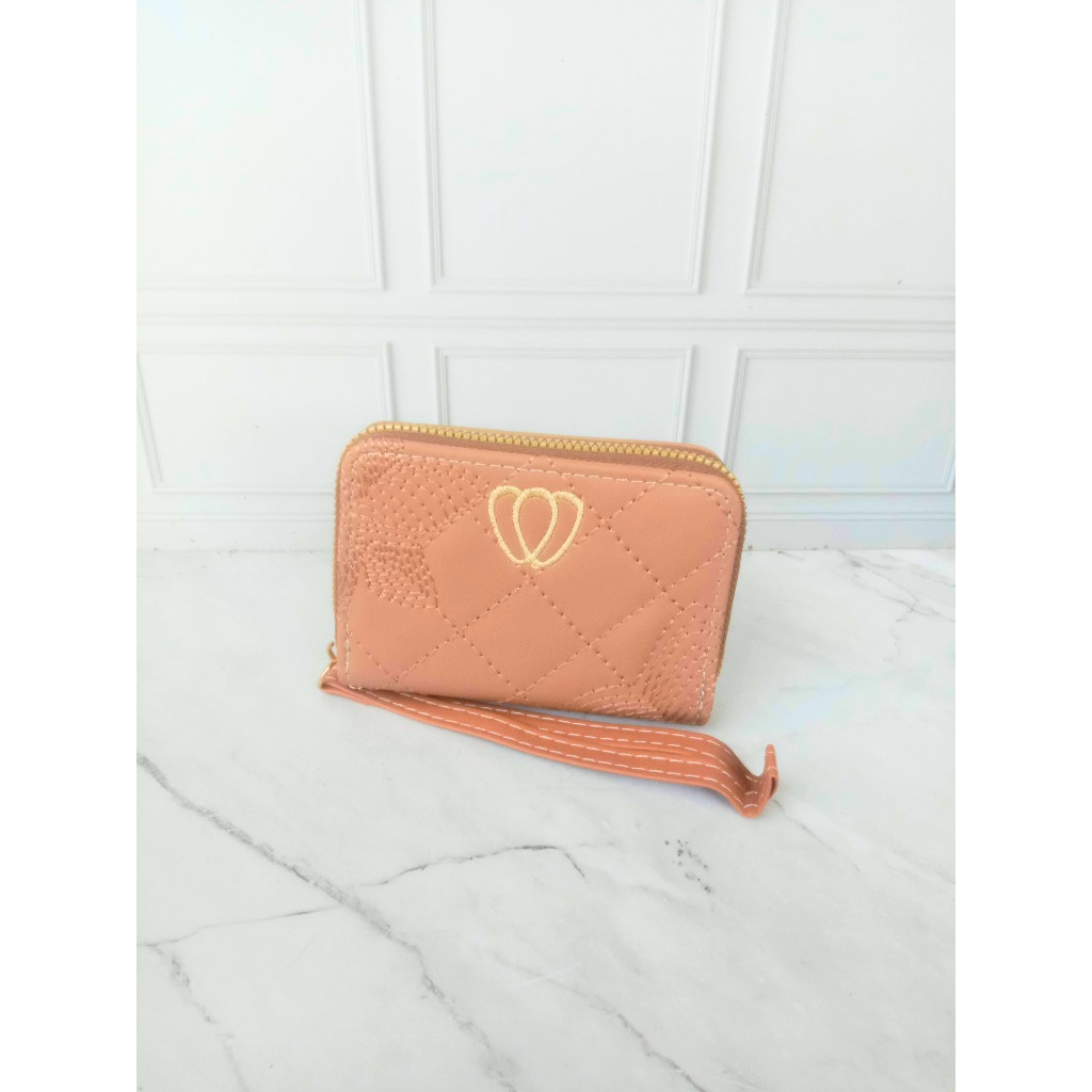 LAKUSO Dompet Kecil Resleting Satu Pendek Bahan Kulit SIntetis Dompet Murah Wanita #QBH-68-60